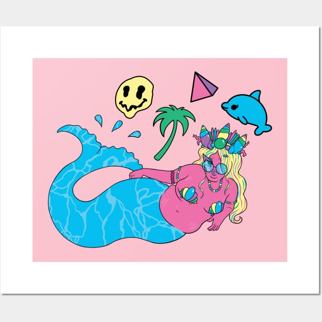 Body Positive Seapunk Mermaid - Softcore Wall Art by ShopSoftcore